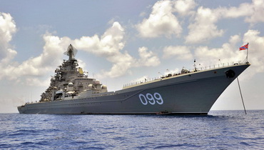 На рейде — атомный крейсер «Пётр Великий»