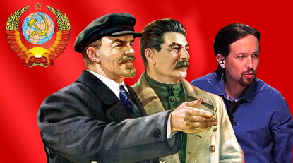 Плакат «Подемос». Ленин — Сталин — Туррион
