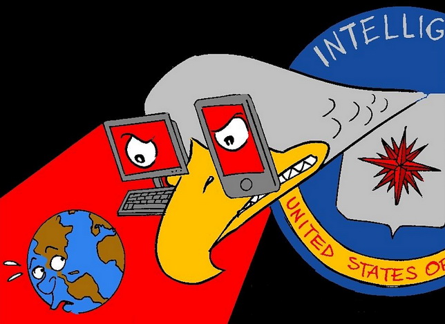 Земля под информационным прицелом ЦРУ (рис — Латуфф)