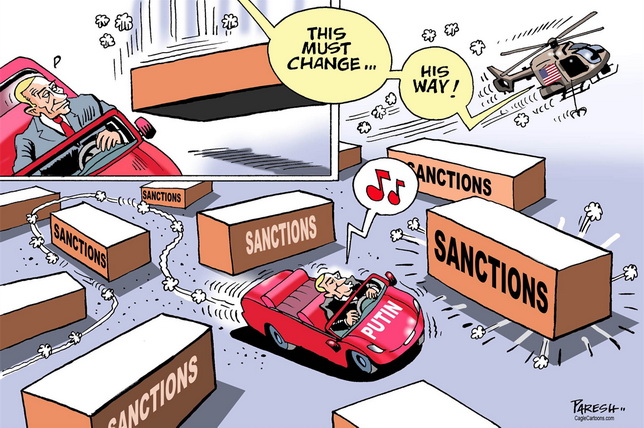 Не все в Штатах уверены в действенности санкций (рис — Пареш) 